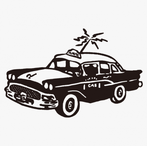 Retro cab (taxi) illustration