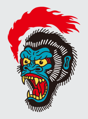 Hot Rock Gorilla illustration
