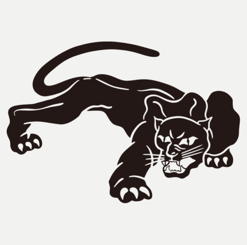Retro panther / tiger clipart 02