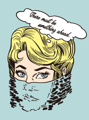Undercover vrouw / illustratie