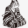 Um tigre sentado / ilustração de Utagawa Kuniyoshi - Image 2