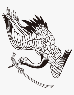 Crane and Japanese sword / drawing | ai illustrator file | US$5.00 each ...
