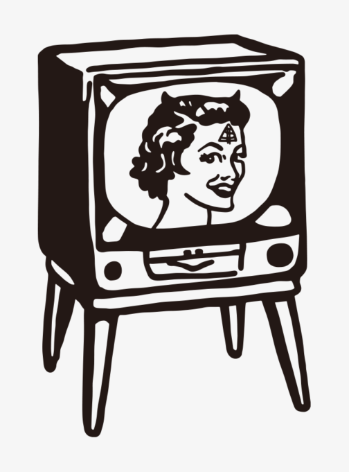 Brainwashing Device TV/Illustration