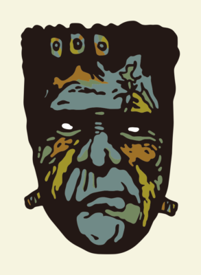 Frankenstein dans le style des peintures anciennes