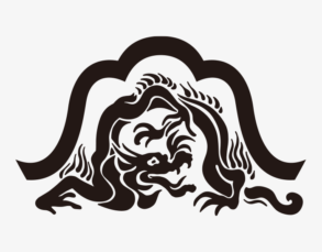 Altes japanisches Drachenmuster