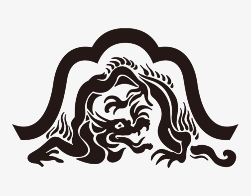 日本の古い龍の紋