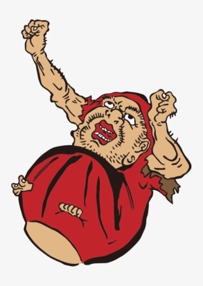 Daruma / dessin de Kawanabe Kyosai