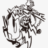 Grim Reaper colpito da un fulmine/illustrazione - immagine 2