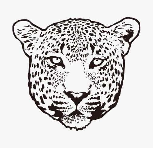 Pintura de cara de jaguar/leopardo/pantera
