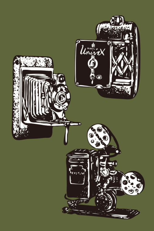 Иллюстрация ретро-камеры