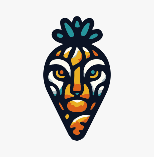 Icono de fusión de tigre y zanahoria 01