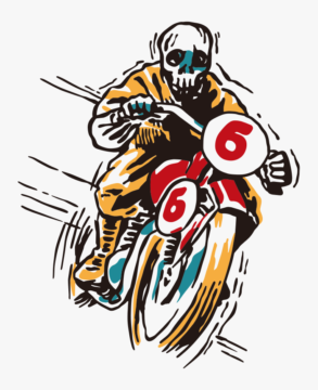 Skeleton Rider / bicicleta off-road