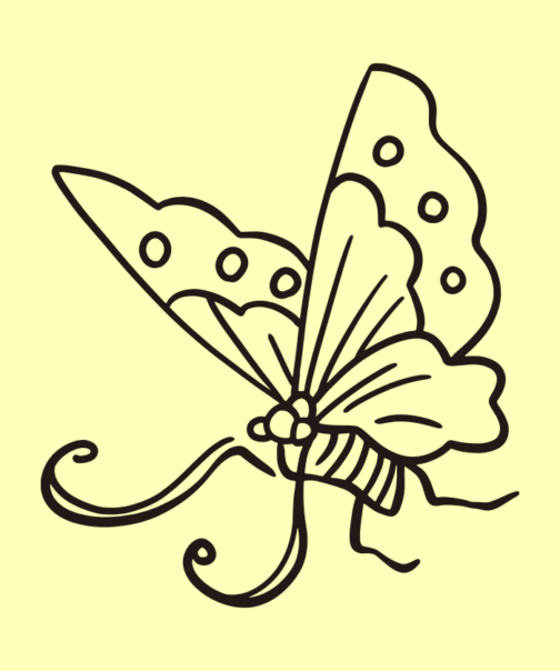 Vlinder illustratie