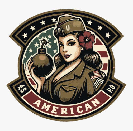 Vintage military patch designs 02 / illustration