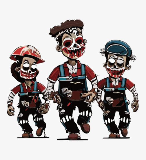 Zombie workers / illustration 01