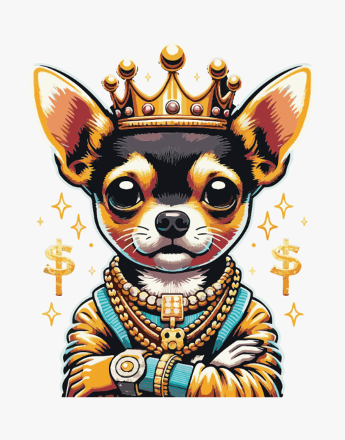 Roi Couronne Chihuahua / illustration 02