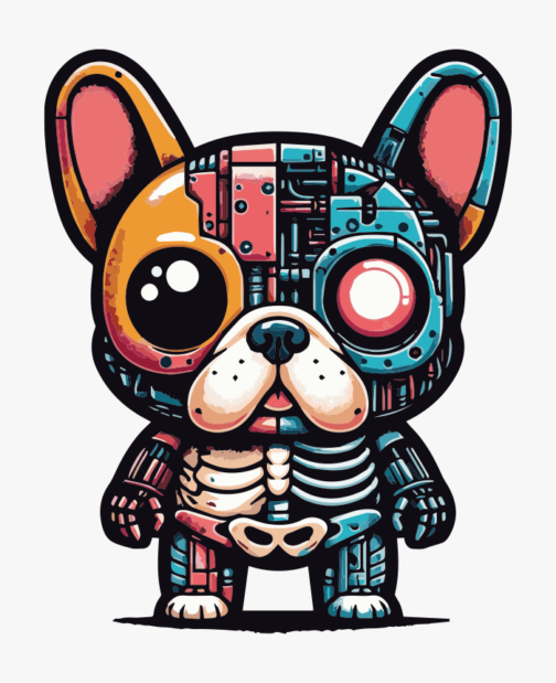 Szkieletowy Robot Buldoga Francuskiego 02