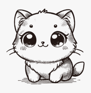 Schattige kat / illustratie