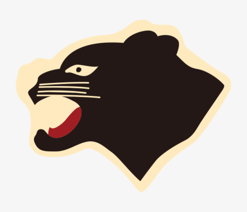 Illustration of a panther looking sideways