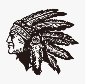 Native American face illustration
